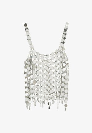 Next, DISCO MIRROR SLEEVELESS TOP - Bluse - silver-coloured