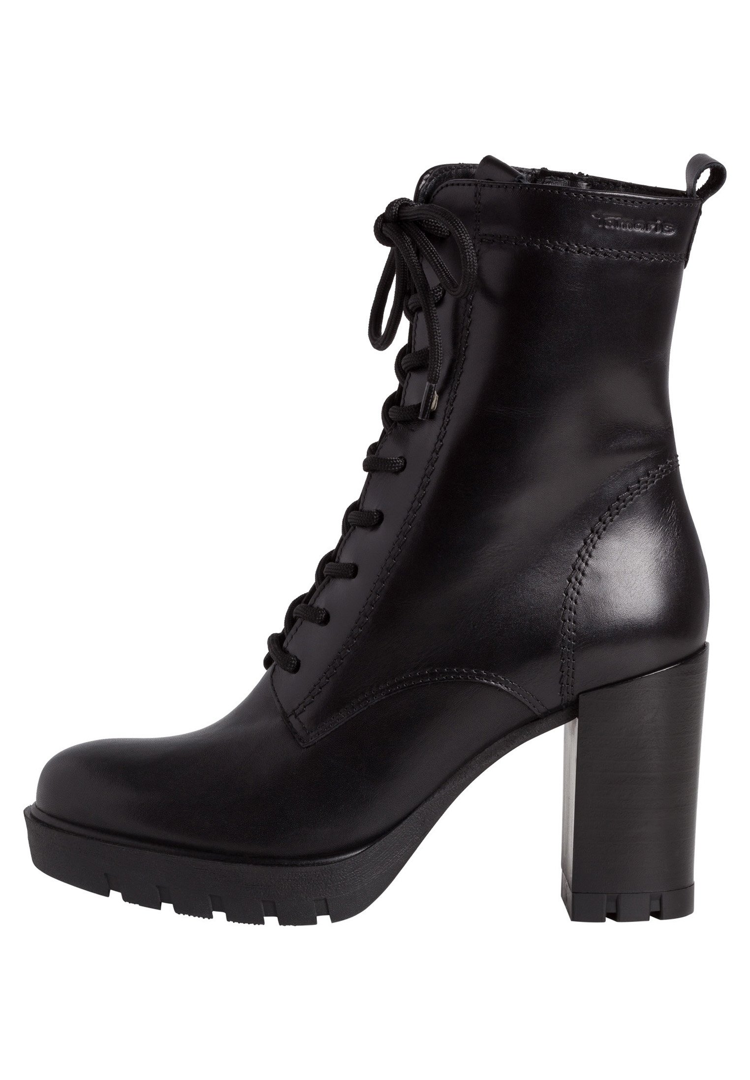 high heel biker boots