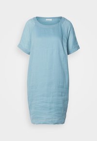 DRESS SPORTIV STYLE  SLIGHTLY EGG SHAPED RAGLAN SLEEVE CONSTRUCTION POCKETS - Denné šaty - soft teal