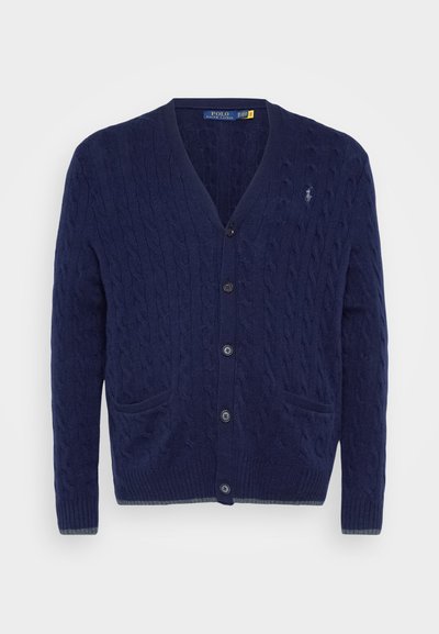 Polo Ralph Lauren Big & Tall LONG SLEEVE CARDIGAN - Kardiganas - navy