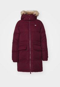 Tommy Jeans MIDI ALASKA - Dunkåpe / -frakk - deep rouge