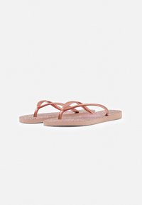 Havaianas SLIM ANIMALS MINI-ME - Teenslippers - crocus rose/golden blush
