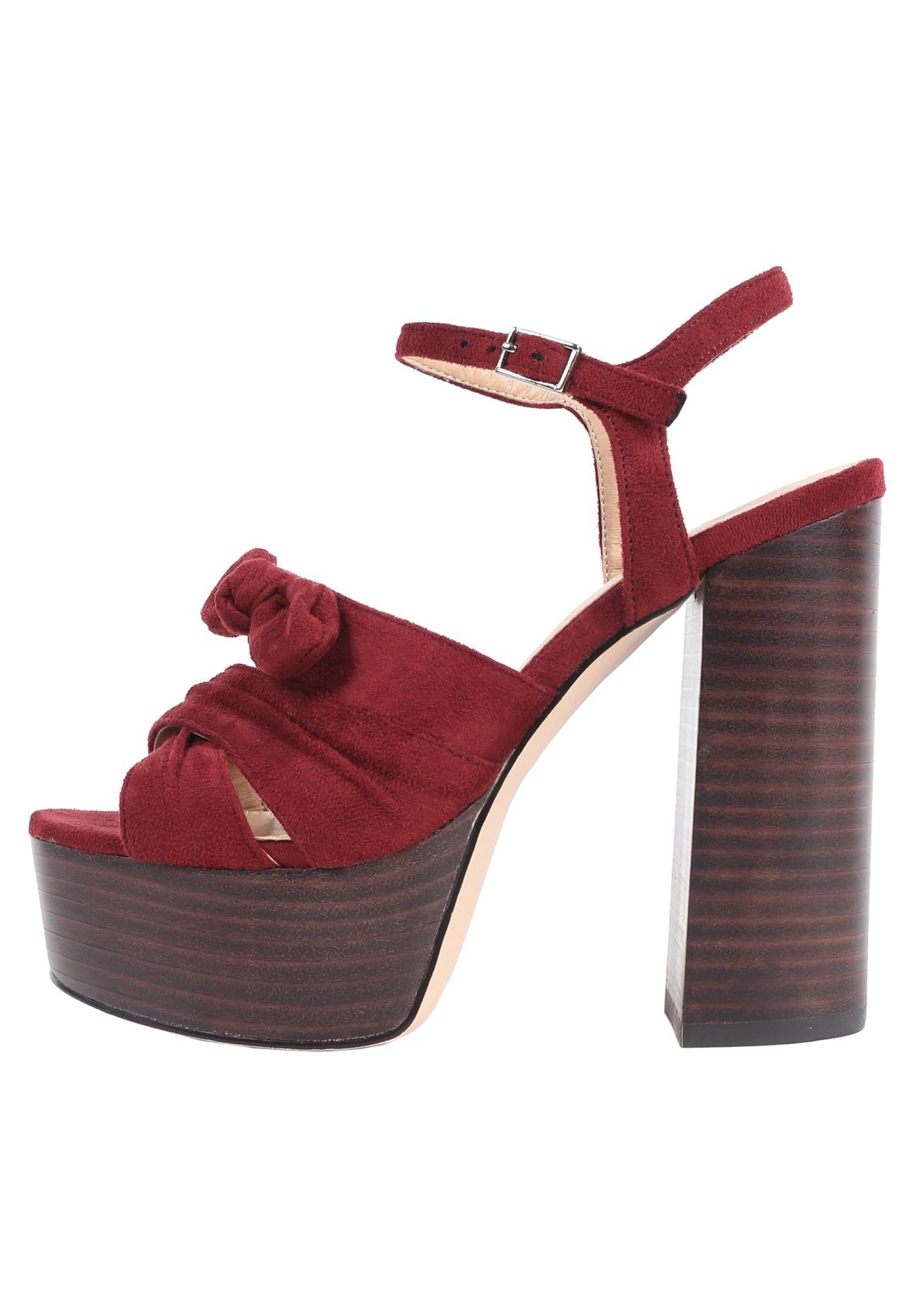 MIM Shoes SICILIA - Sandalias con plataforma - granate/burdeos - Zalando.es
