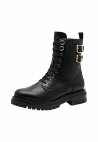 s.Oliver Stivaletti con plateau - black gold