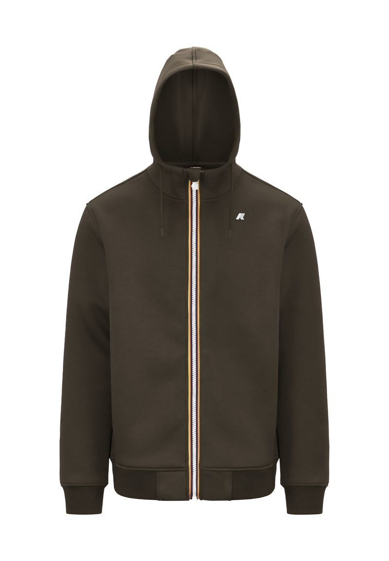 K-Way Sweater met rits - black olive/olijfgroen - Zalando.be