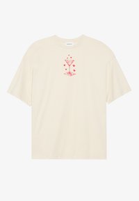 Potiskana majica - beige