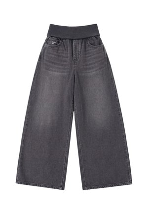 Project Blue, FOLDED RIB WIDE - Wide Leg - black washed