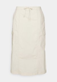 Hollister Co. RISE POPLIN CARGO MIDI - Fustă tip creion - birch