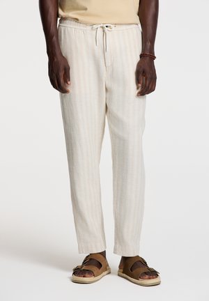 Shiwi LENNY  - Pantaloni - beige sand stripes