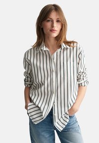 GANT CLASSIC STRIPED - Camicia - deep forest