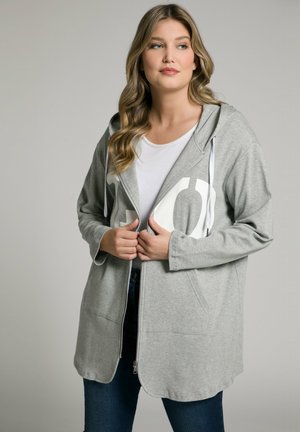 LOVE - Sweater met rits - gris clair chiné