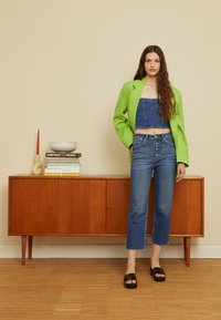 Marks & Spencer CROP - Calças de ganga de perna direita - dark indigo