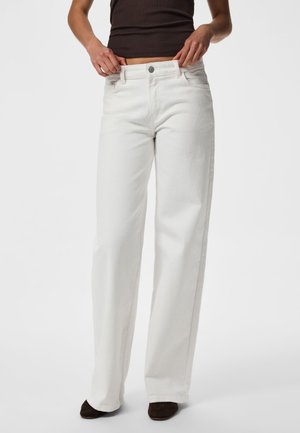 Pieces, Wide fit PCSELMA LW - Τζιν χαλαρής εφαρμογής - bright white
