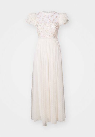Needle & Thread DAHLIA DITSY BODICE ROUND NECK ANKLE GOWN - Robe de cocktail - cream