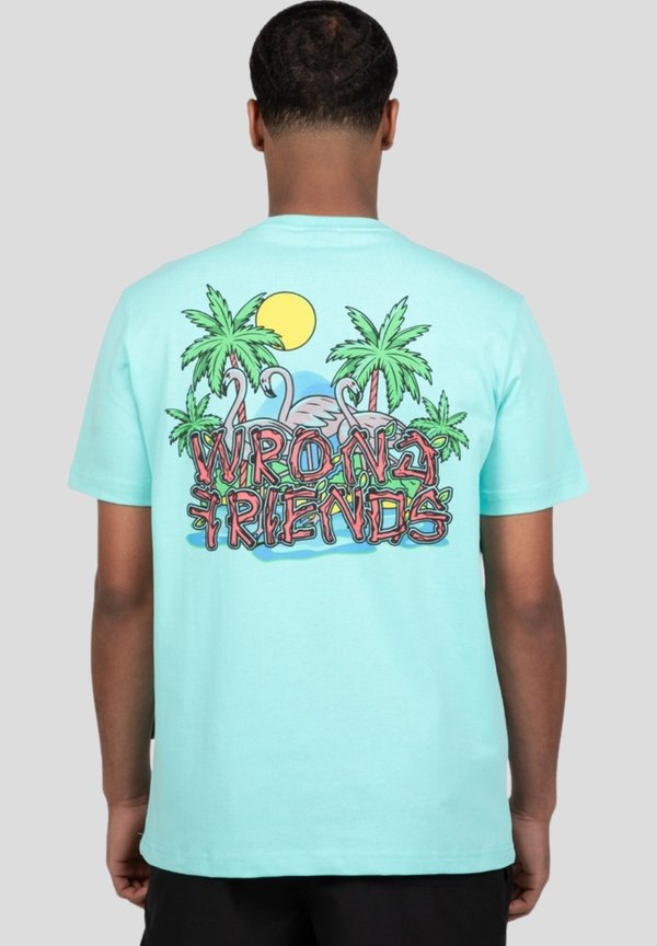 T-Shirt print - light turquoise