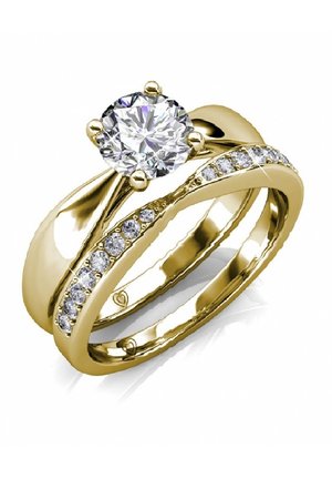 Ring - doré   cristal