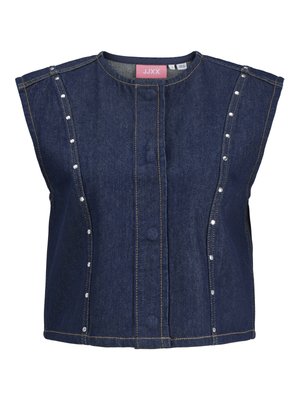JJXX JXMAE DENIM WAISTCOAT - Vest - dark blue denim
