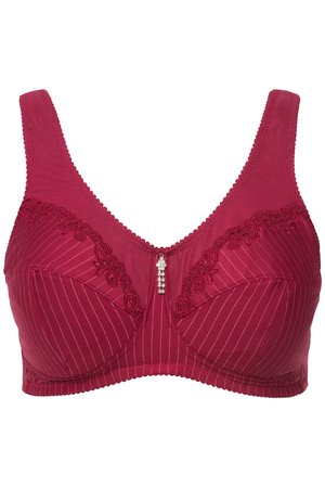 Ulla Popken, Bøjle-bh - dark red