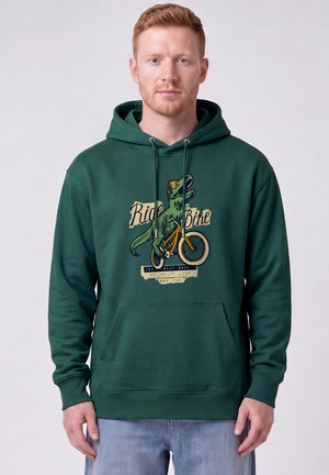 watapparel, T-REX FAHRRAD UNISEX - Kapuzenpullover - glazed green