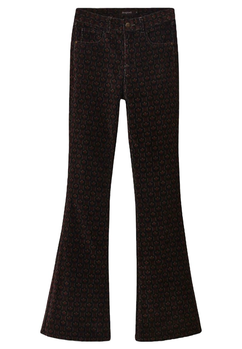 Desigual Broek bordeauxrood