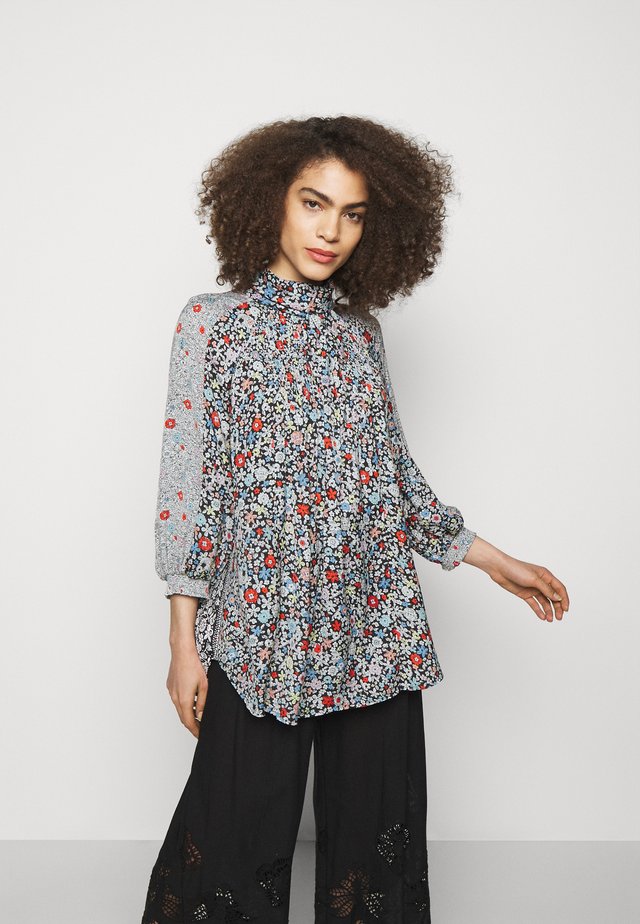 Long sleeved top - multicolor/black