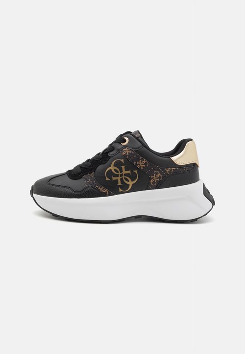 Guess Dentelle Noire Pour Femme Sneakers Collection Automne Hiver