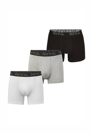 Phil & Co. Berlin, 3 PACK - Trunks - black grey white