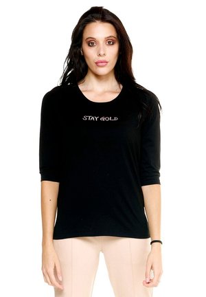 LEONE 1947, WOMAN 3/4 SLEEVES CHIC BOXING - T-shirt à manches longues - black