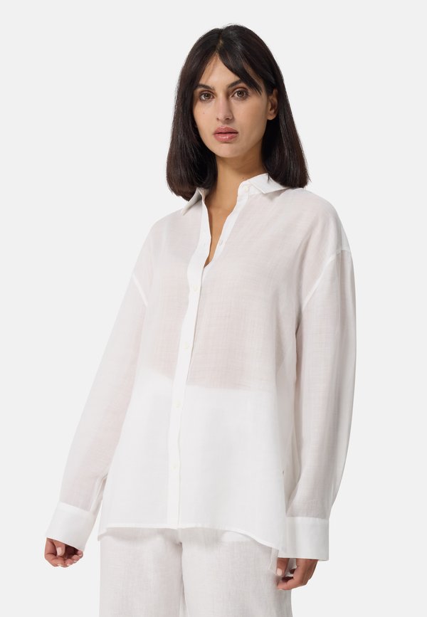 Hemdbluse - weiss