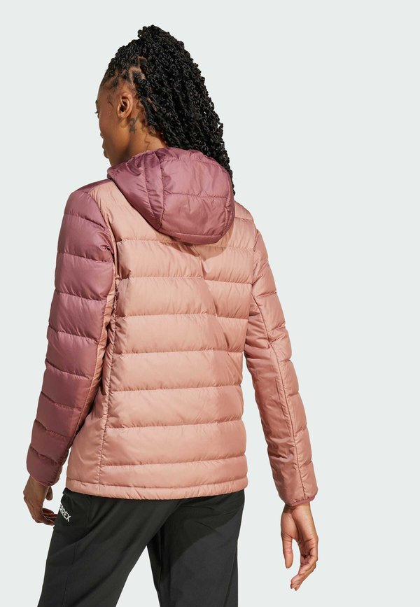 MULTI LIGHT DOWN HOODED - Down jacket - warm clay   burgundy4
