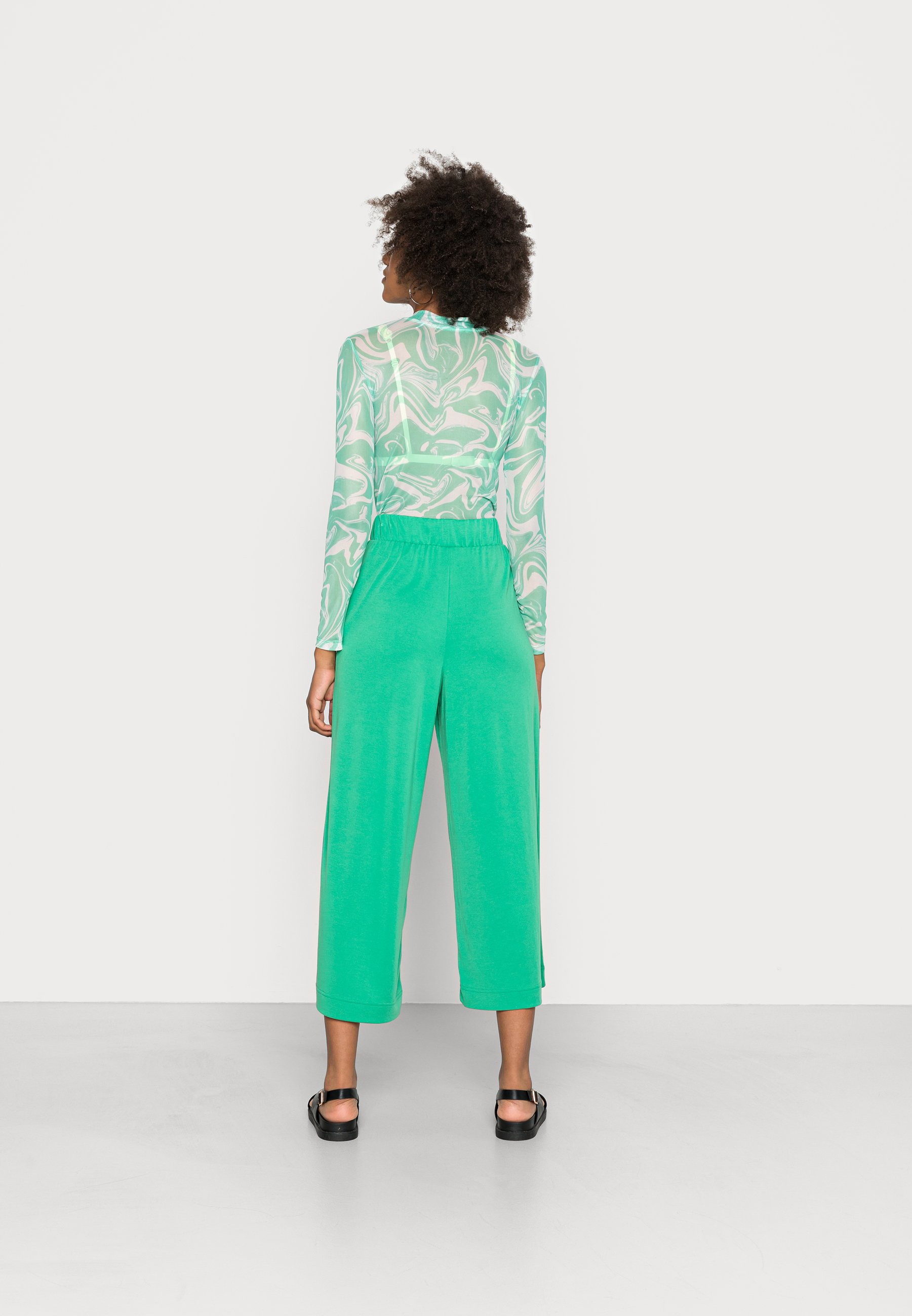 Monki Trousers - green medium/green 