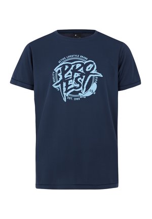 PRTISLAND JR - T-shirt print - night skyblue