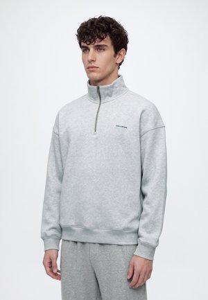 Hollister Co., HEATHER BOX LOGO BOXY - Суитшърт - light grey