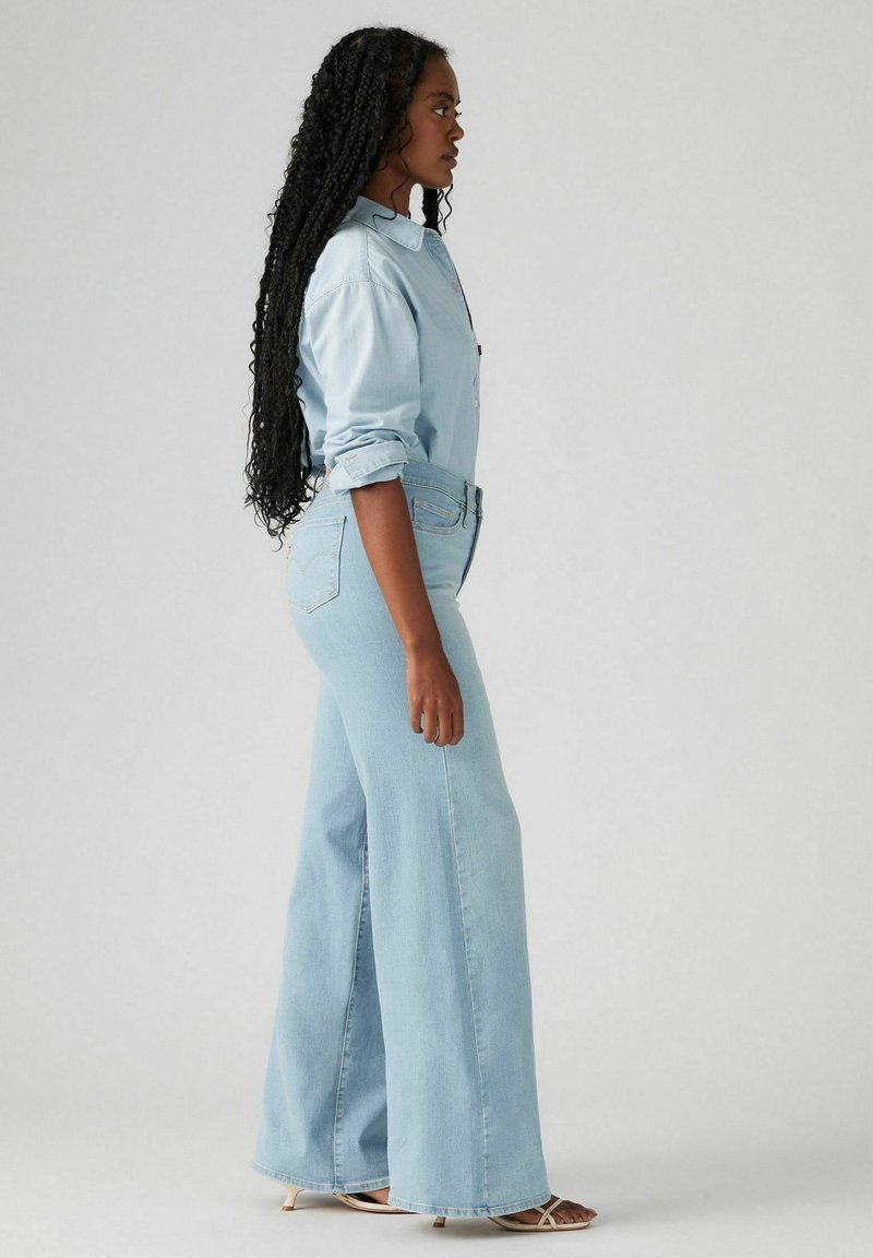 Levi's 318 Shaping Wide Leg Jeans Donna - Jeans Vita Alta Con Inserti Modellanti, 78% Cotone