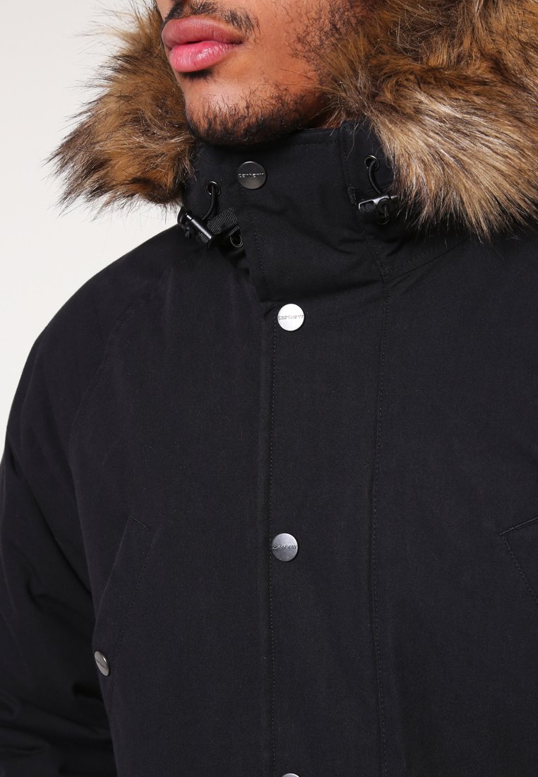Carhartt WIP TRAPPER Vinterkappa rock black Zalando.se Carhartt WIP TRAPPER Vinterjacka dark firblack Zalando.se