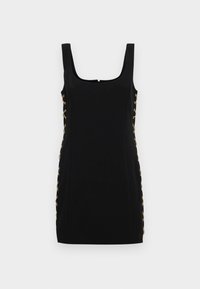 LACE UP MINI DRESS - Rochie cocktail/Rochie petrecere - black