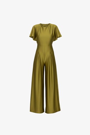 WAL G., NAIMA RUFFLE - Jumpsuit - olive green