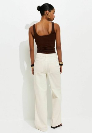 New Look, OFF WHITE ADALAE HIGH WAISTED WIDE LEG JEANS - Jeans baggy - off white