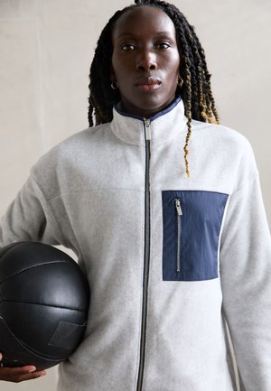 MALLOW ZIP THROUGH - Fleecejacke - grey/navyblue