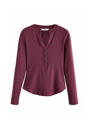 Langærmet T-shirt - red