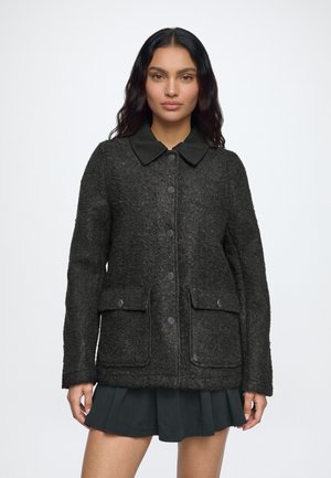 ONLY, ONLVICTORIA MIX JACKET CC OTW - Леко яке - black detail:silver buttons