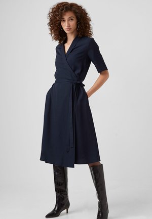 ALEENA SINNI LYOCELL WRAP - Blousejurk - dark navy