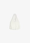 SHIMMERY RUFFLE - Top - white