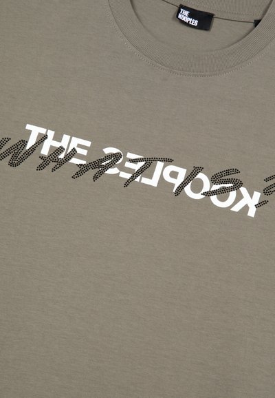 The Kooples Camiseta estampada - olive kaki