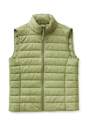 United Colors of Benetton SLEEVELESS SLIM FIT PADDED JACKET - Bodywarmer - green