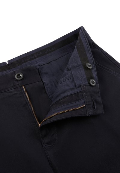 Slowear SLIM FIT  COTTON TWILL TROUSERS - INCOTEX - Chinos - very dark blue