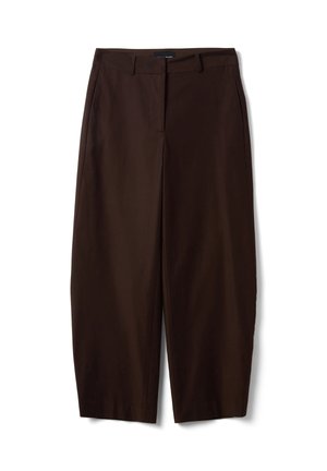Les Copains, BARREL-FIT TROUSERS - Trousers - brown