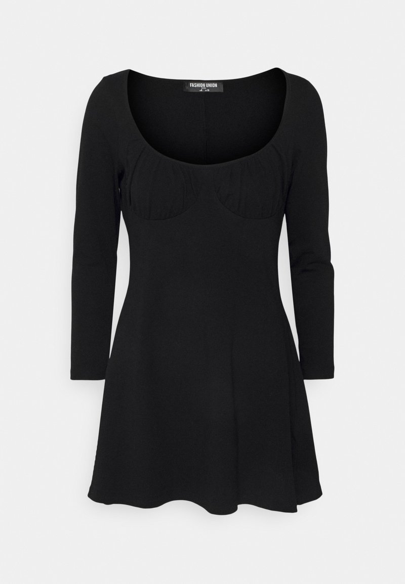 Fashion Union Petite Jerseyjurk zwart