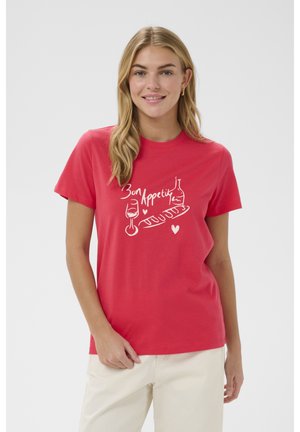Saint Tropez PEMILIOSZ  - T-shirt imprimé - geranium