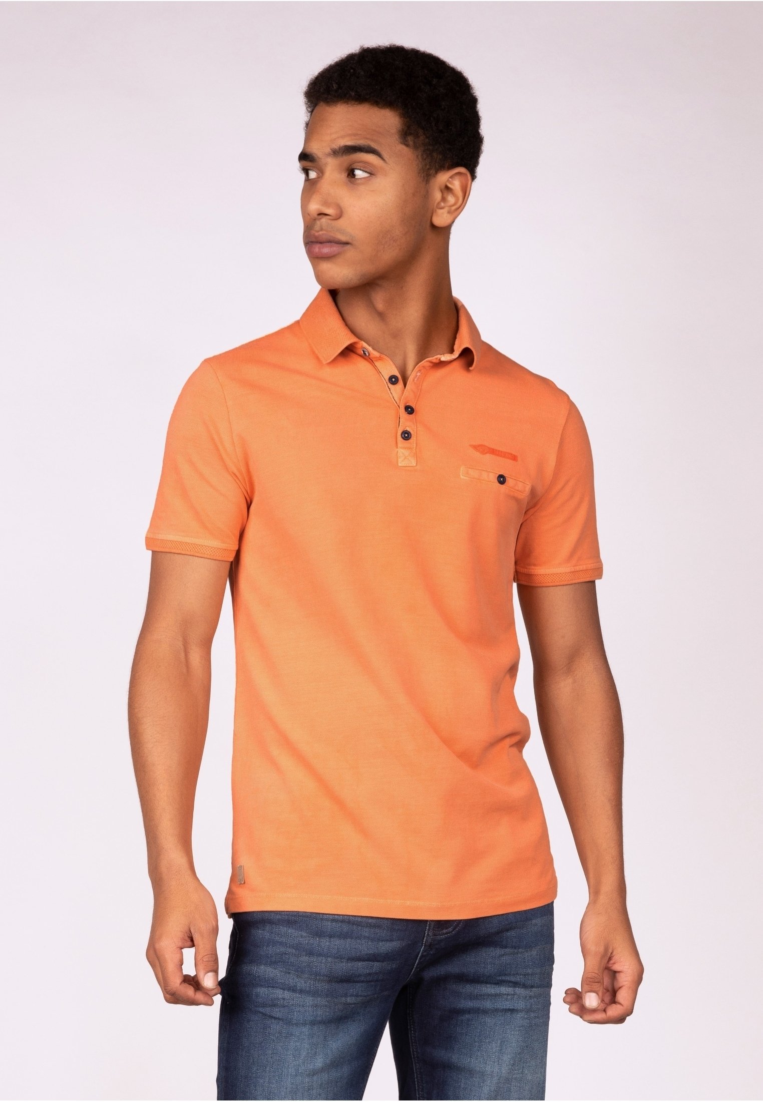 Bright mango polo shirt Clearance